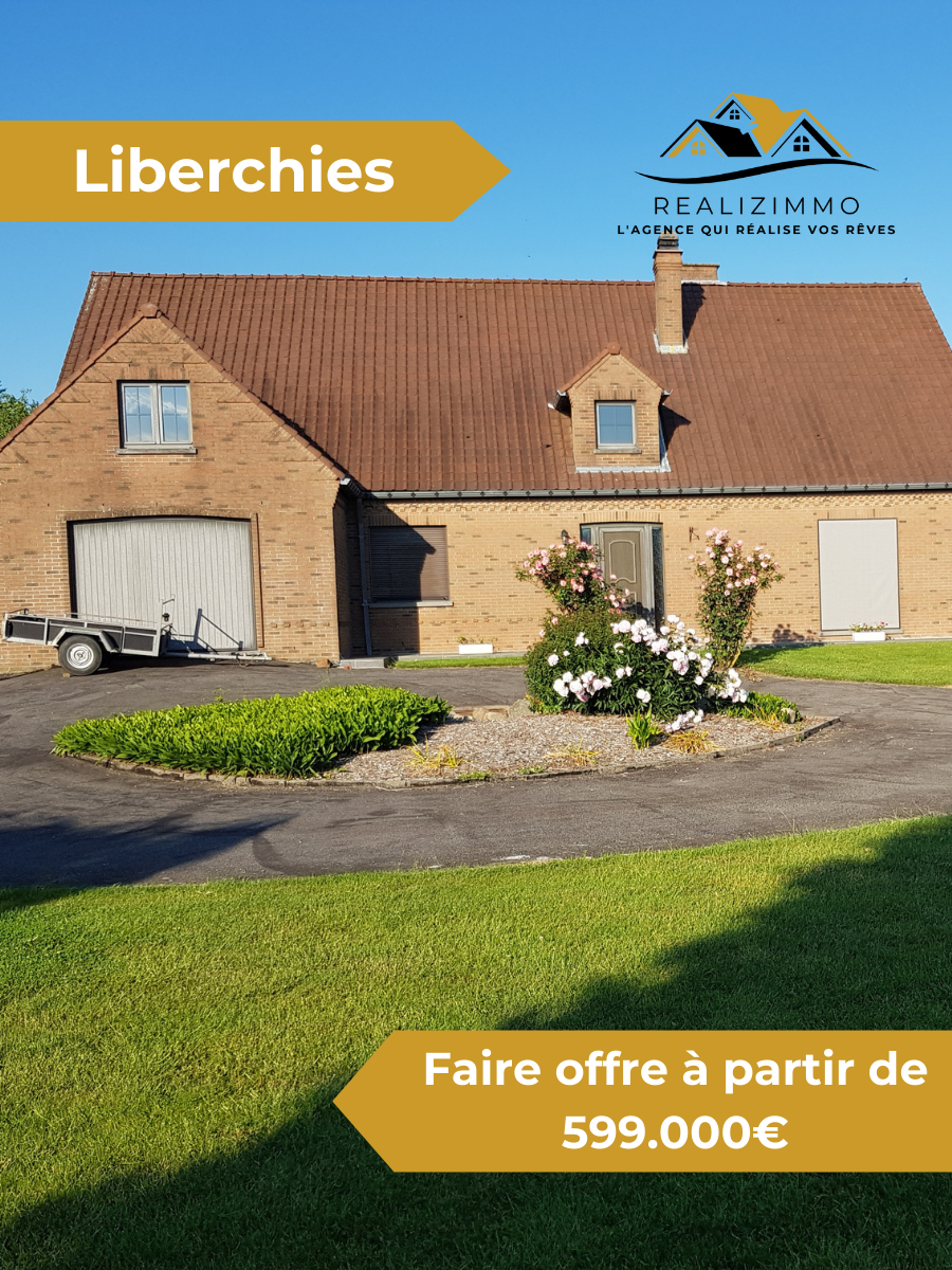 Magnifique villa entourée d’un jardin arboré à Liberchies