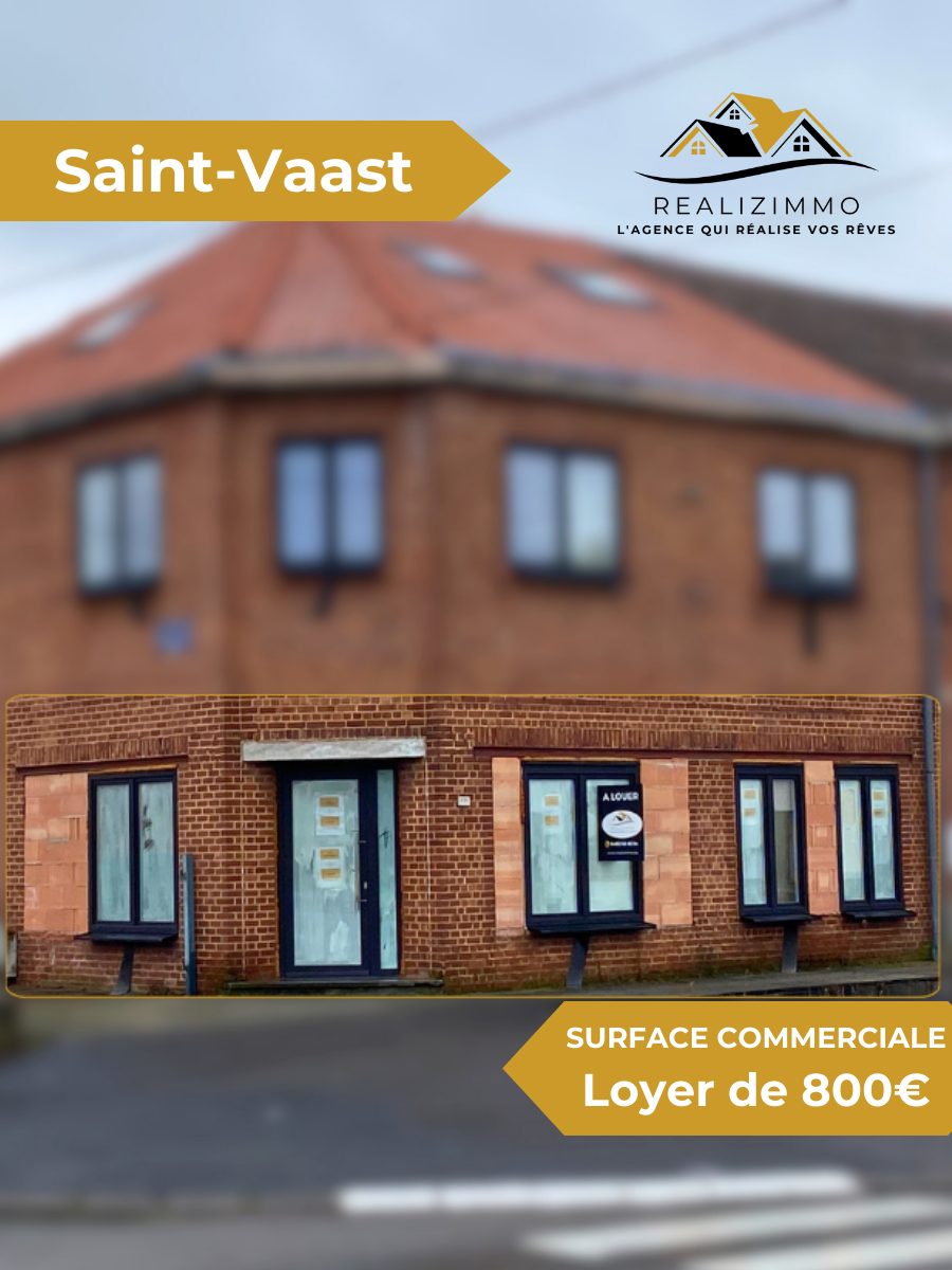 Surface commerciale à louer à Saint-Vaast (La Louvière)