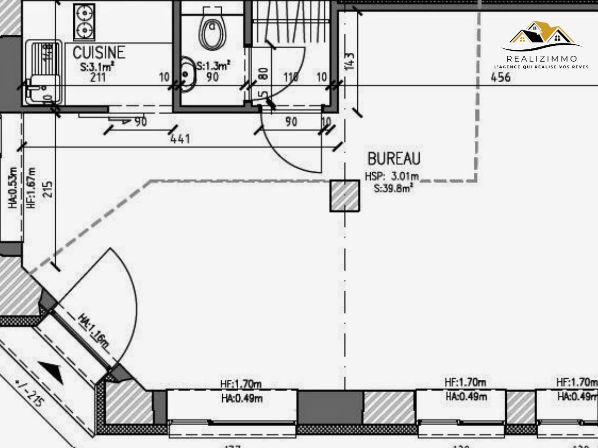 Surface commerciale à louer à Saint-Vaast (La Louvière)